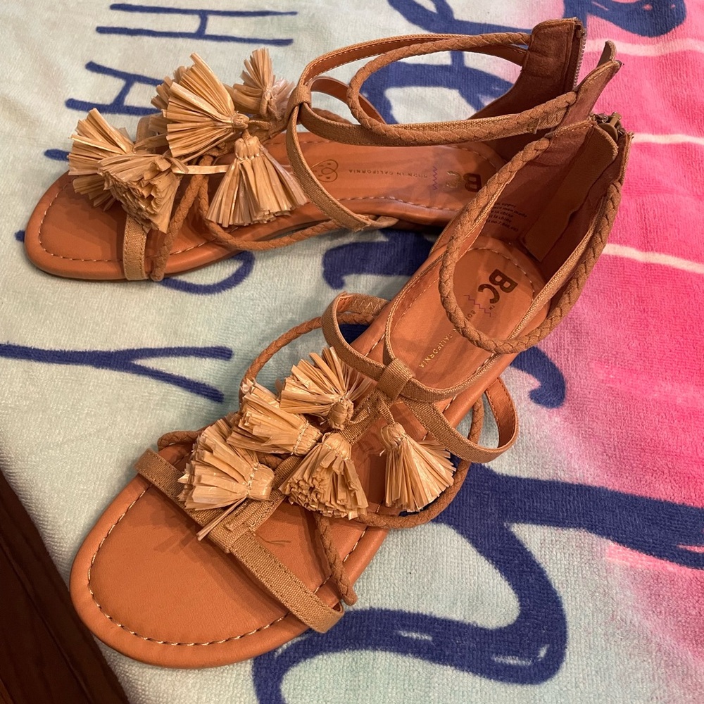 Boho tassel sandals